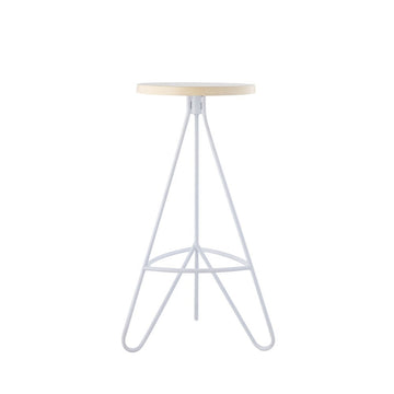 Trinity 30" Modern Industiral Iron Tripod Backless Bar Stool
